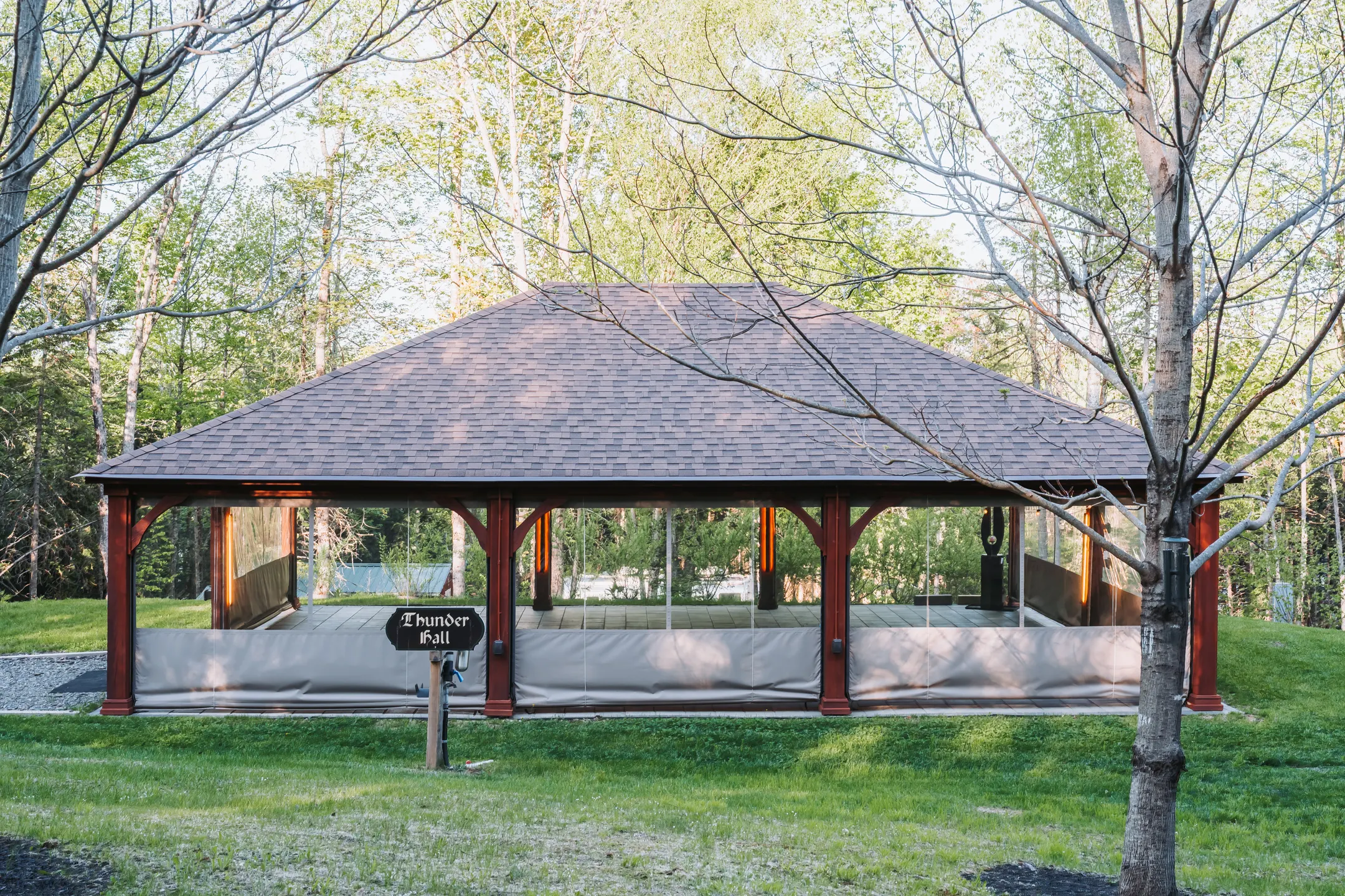 Front view of Thunder Hall at Dragonwood